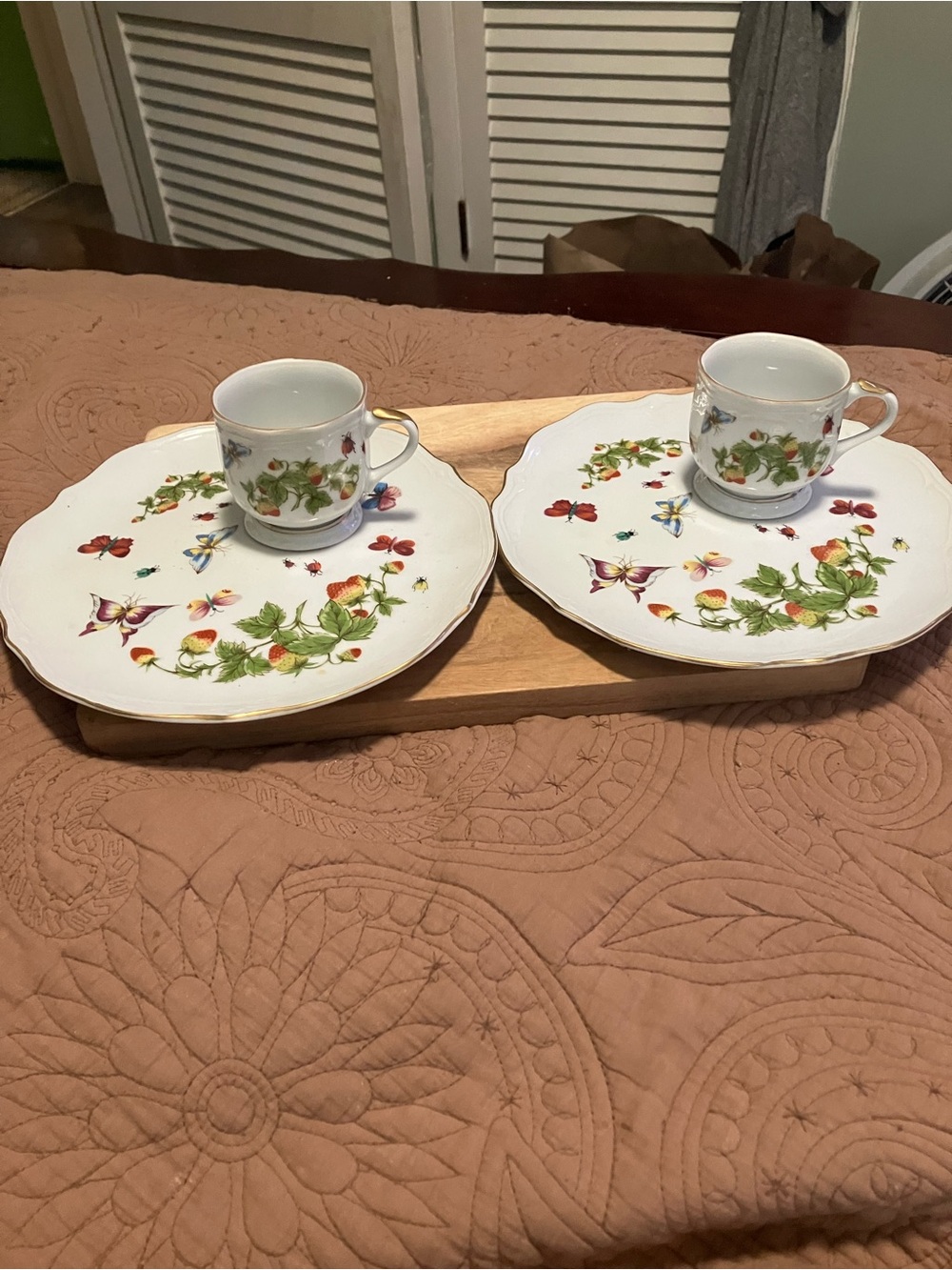 Vintage Lenwile Ardalt China Snack Sets